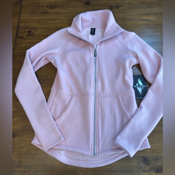Skechers Light Pink Zip Up Jacket - Picture 2 of 7